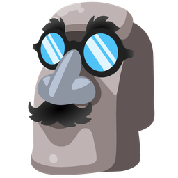moai and disguised face