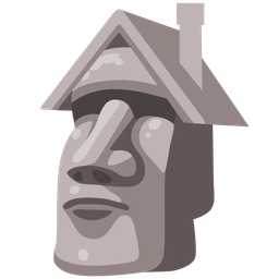 moai and house