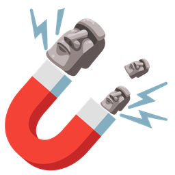 moai and magnet