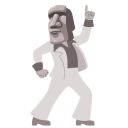 moai and mirror ball