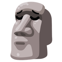 moai and pensive face