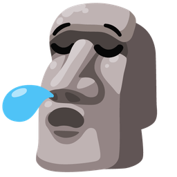 moai and sleepy face
