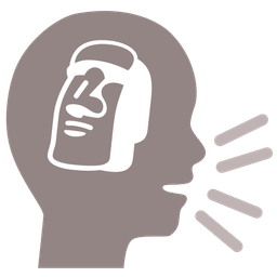 moai and speaking head