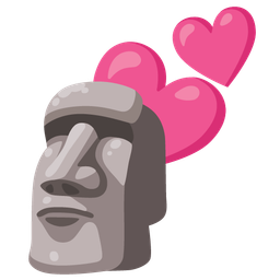 moai and two hearts