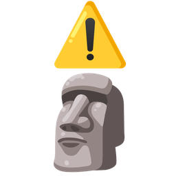 moai and warning