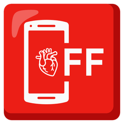 mobile phone off and anatomical heart