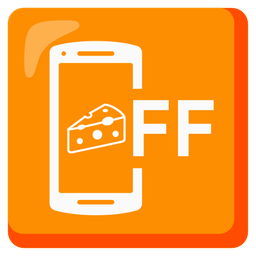 mobile phone off and cheese wedge