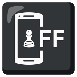 mobile phone off and chess pawn