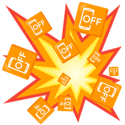 mobile phone off and collision