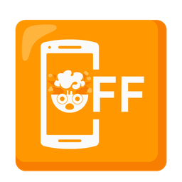 mobile phone off and exploding head