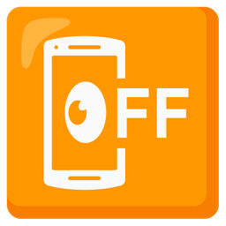 mobile phone off and eyes