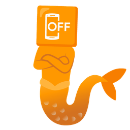 mobile phone off and fish