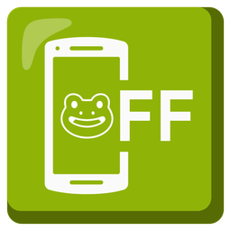 mobile phone off and frog