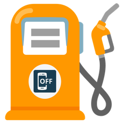 mobile phone off and fuel pump