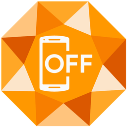 mobile phone off and gem stone