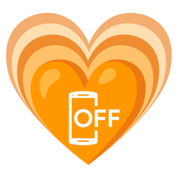 mobile phone off and growing heart