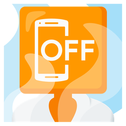 mobile phone off and hot springs