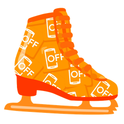 mobile phone off and ice skate