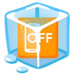 mobile phone off and ice