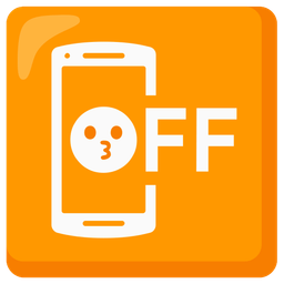 Mobile phone off and Kissing face