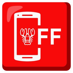 mobile phone off and lobster