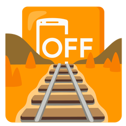 mobile phone off and locomotive