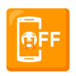 mobile phone off and loudly crying face