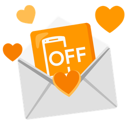 mobile phone off and love letter