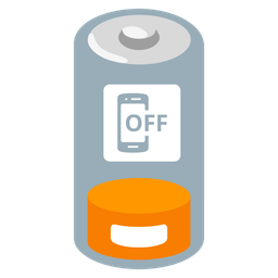 mobile phone off and low battery