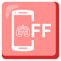 mobile phone off and lungs