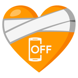 mobile phone off and mending heart