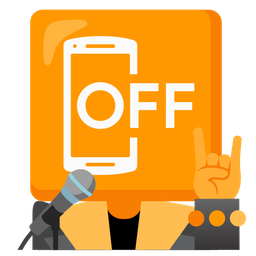 mobile phone off and microphone