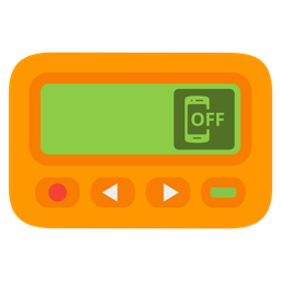 mobile phone off and pager