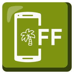 mobile phone off and palm tree