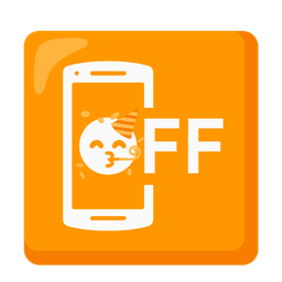 mobile phone off and partying face