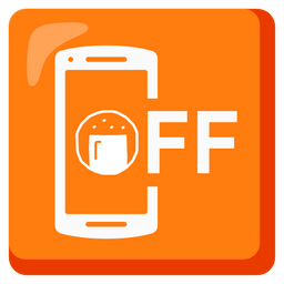 mobile phone off and rice cracker