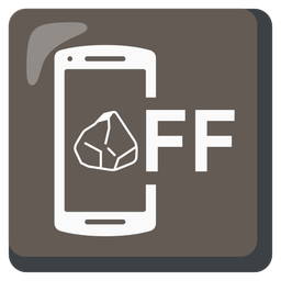 mobile phone off and rock