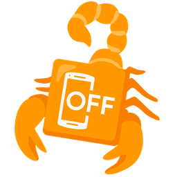 mobile phone off and scorpion
