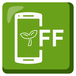 mobile phone off and seedling