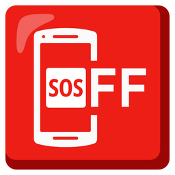 mobile phone off and SOS button