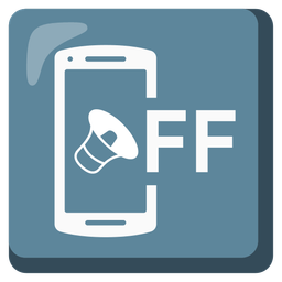 mobile phone off and speaker low volume