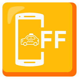 mobile phone off and taxi