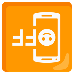 Mobile phone off and Upside-down face