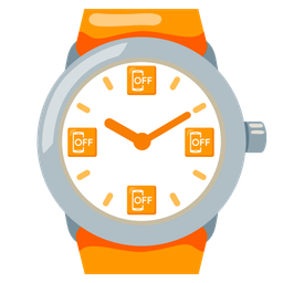 mobile phone off and watch