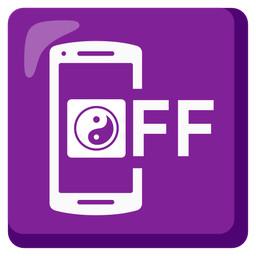 mobile phone off and yin yang