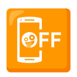 Mobile phone off and Zany face