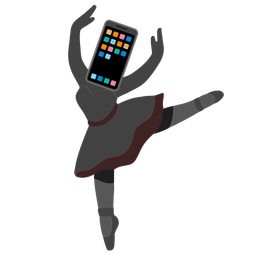 Mobile phone and Ballet shoes