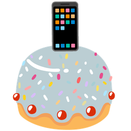 Mobile phone and Birthday cake