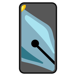 Mobile phone and Black nib