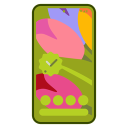 Mobile phone and Bouquet